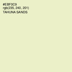 #EBF0C9 - Tahuna Sands Color Image